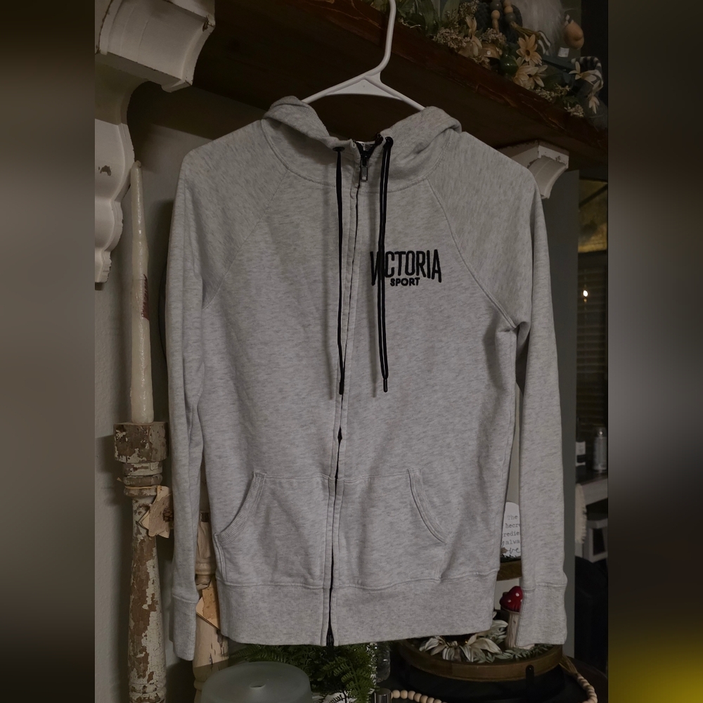 Victoria's Secret Gray Zip-Up Hoodie